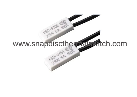 KSD9700 Bimetal Thermal Overload Switch 250V 5A 80 Deg C Normal Closed for Water Pump